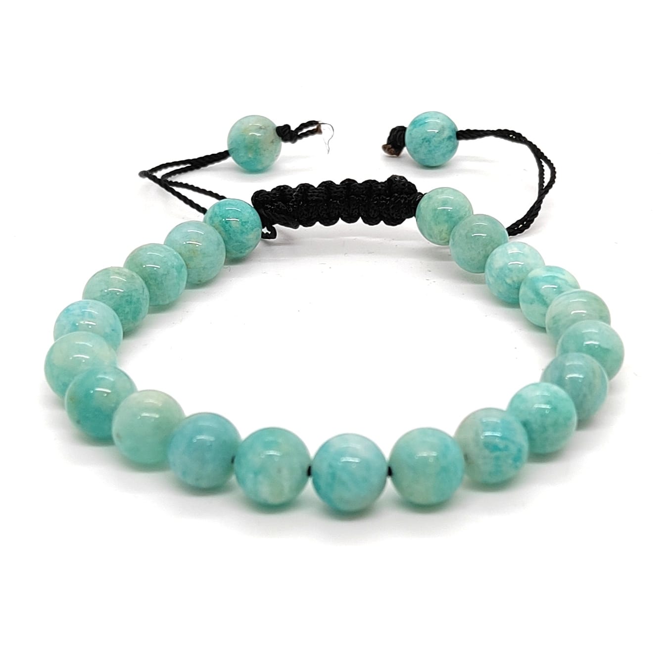 Amezonite Stone With Adjustable Natural With Certified Bracelet